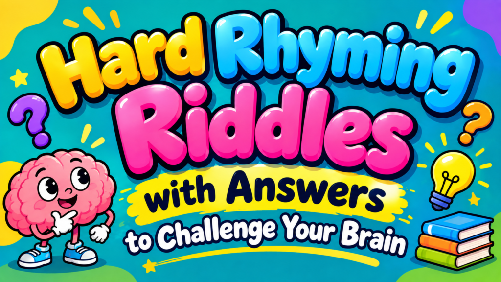 50 Hard Rhyming Riddles