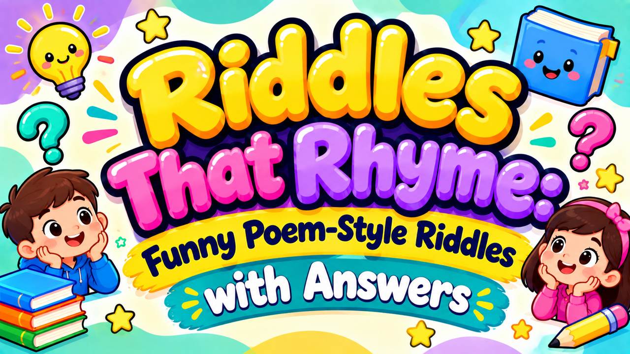 100+ Riddles That Rhyme: Funny Poem-Style Riddles with Answers
