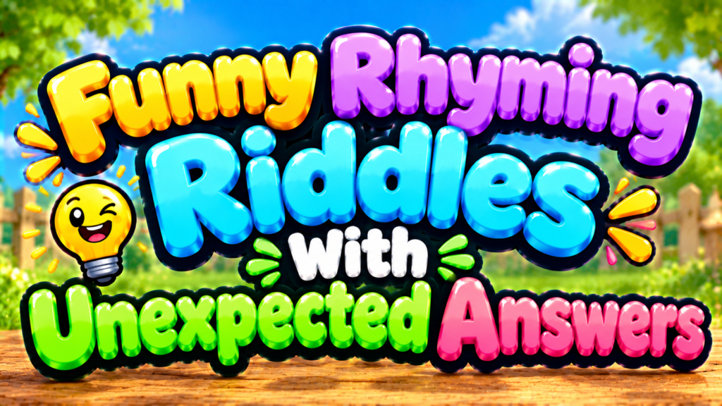 Funny Rhyming Riddles