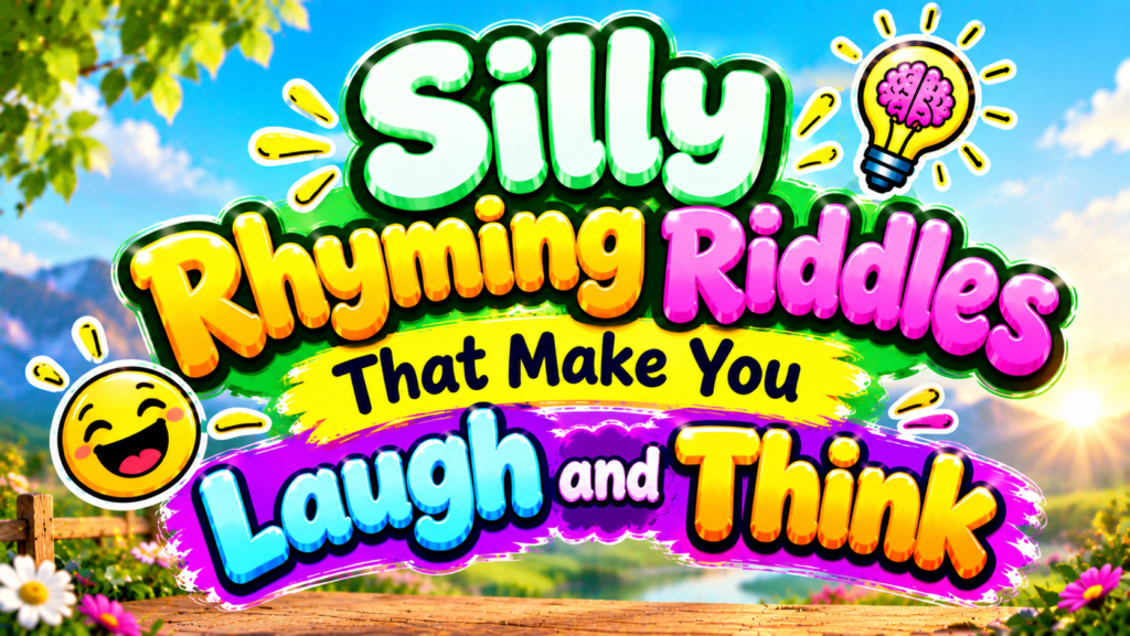 silly rhyming riddles