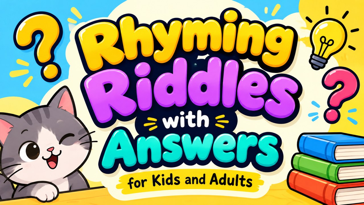 158+ Rhyming Riddles with Answers for Kids and Adults